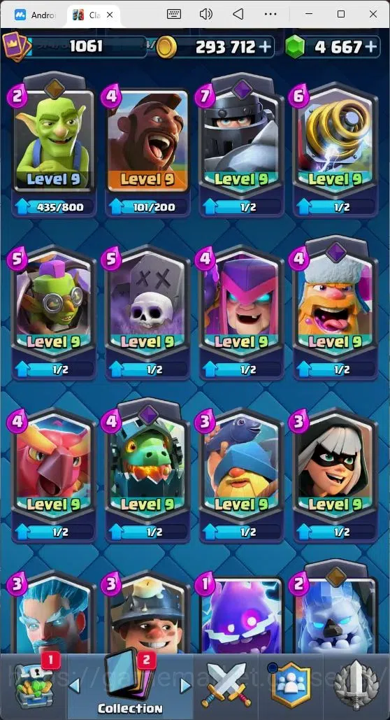 Clash Royale Accounts Mobile |Trophy 7214|4 EVO Cards|1 Hero Card|4667 G image 6