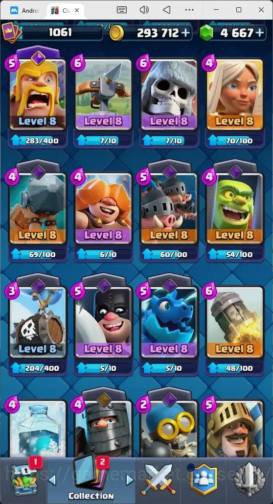 Clash Royale Accounts Mobile |Trophy 7214|4 EVO Cards|1 Hero Card|4667 G image 9