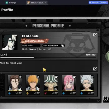 BLEACH: Soul Resonance Accounts Nuverse
