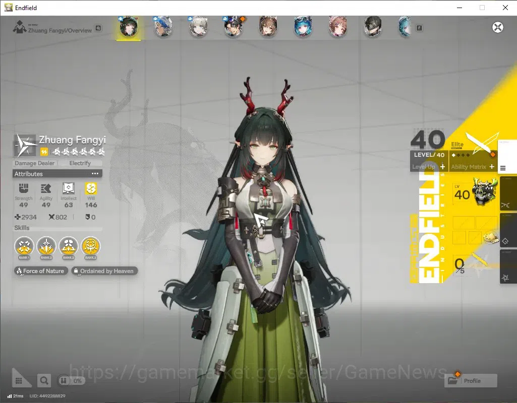 Arknights: Endfield Accounts ASIA|Lv 41|Ars 8k|5 SSR(2 Limit) + 6 (*6 Weapon)|[ image 3