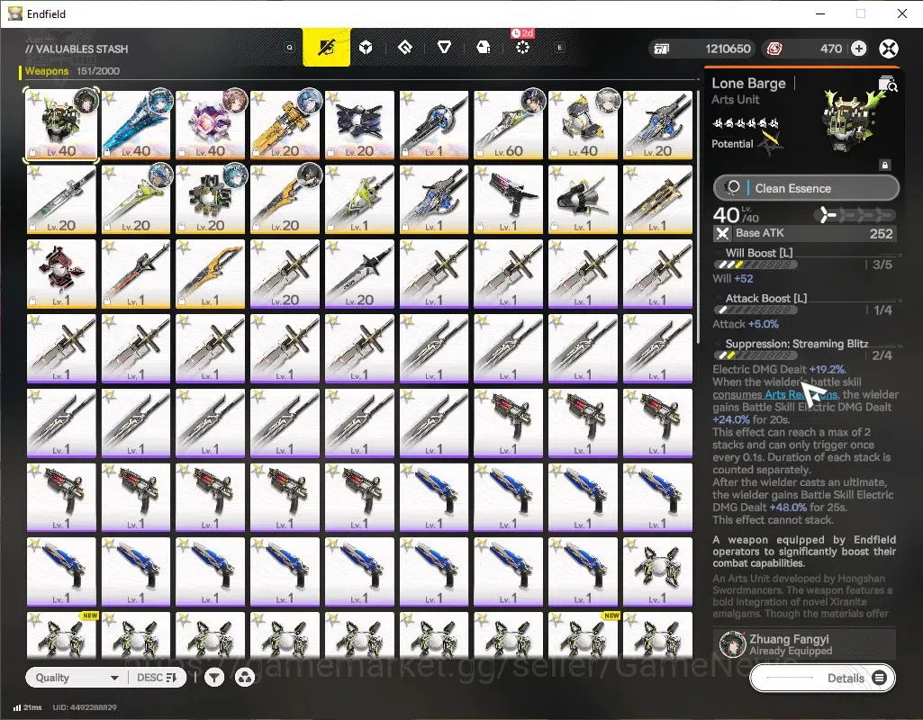 Arknights: Endfield Accounts ASIA|Lv 41|Ars 8k|5 SSR(2 Limit) + 6 (*6 Weapon)|[ image 5