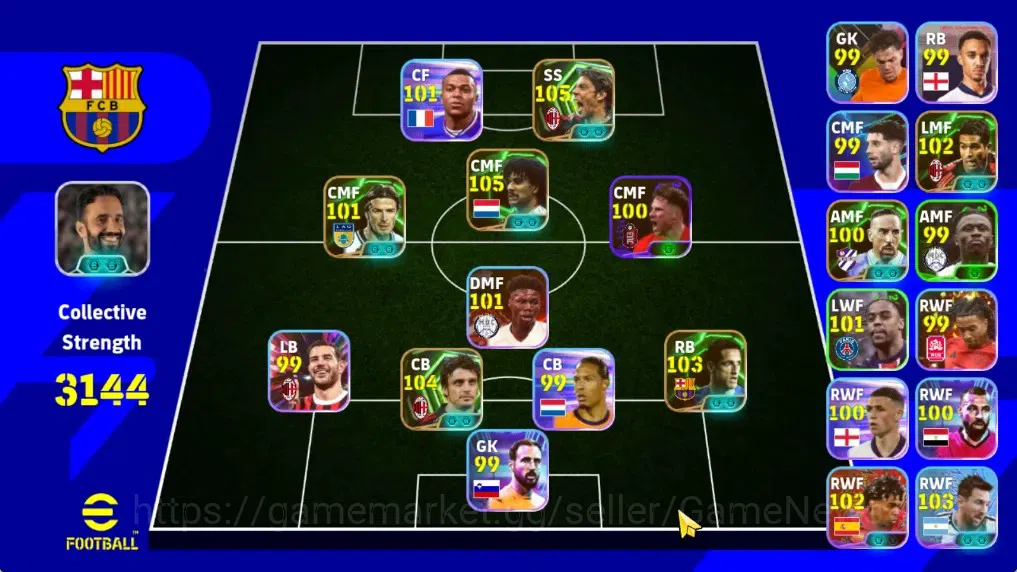eFootball Accounts Android|Epic Rui Costa,Ruud Gullit,Showtime Yoshin image 1