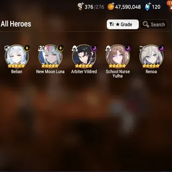 Epic Seven Accounts High-End Global UnVerif|Mor 39|5 ML(School Nurse Yulha,NM Luna,Renoa,etc)+Afternon