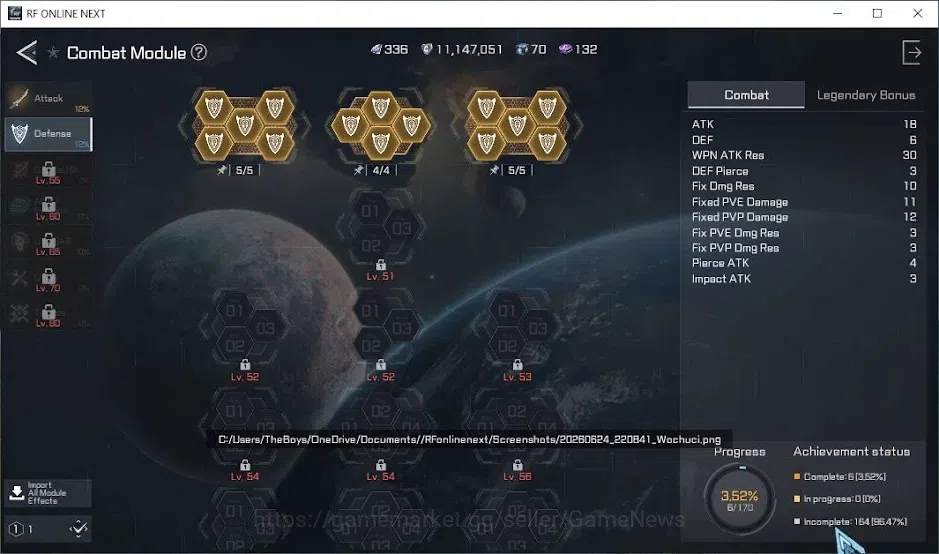 RF Online Next Accounts Starter Anka 2 | Lvl 50 |336 Diamond + 29k CP + 11 image 13