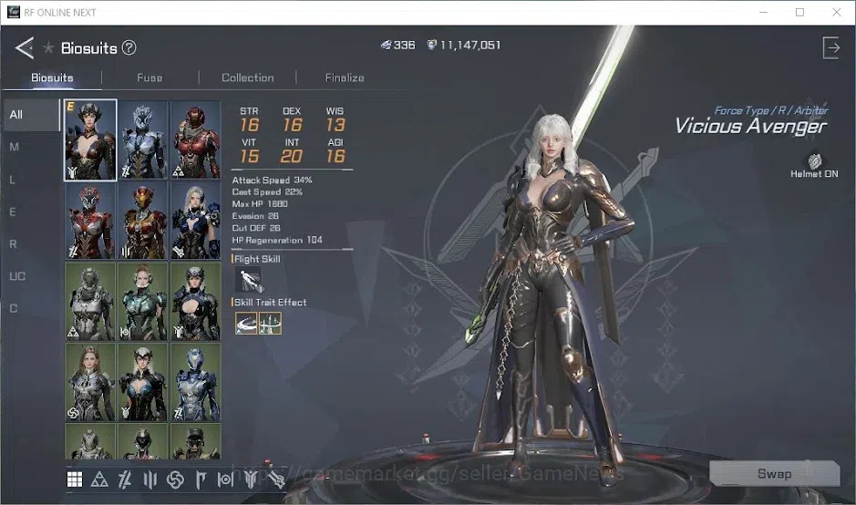 RF Online Next Accounts Starter Anka 2 | Lvl 50 |336 Diamond + 29k CP + 11 image 7
