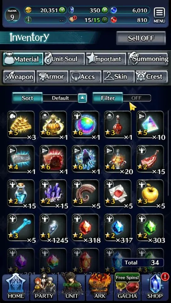 Last Cloudia Accounts Endgame GLOBAL | Rank 9 | Top Tier Unit [DL Judecca-Samekh,Goddess Lilaha,GD Degrogue] | 9 SSR Ark 10