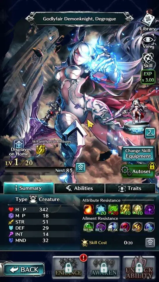 Last Cloudia Accounts Endgame GLOBAL | Rank 9 | Top Tier Unit [DL Judecca-Samekh,Goddess Lilaha,GD Degrogue] | 9 SSR Ark 4
