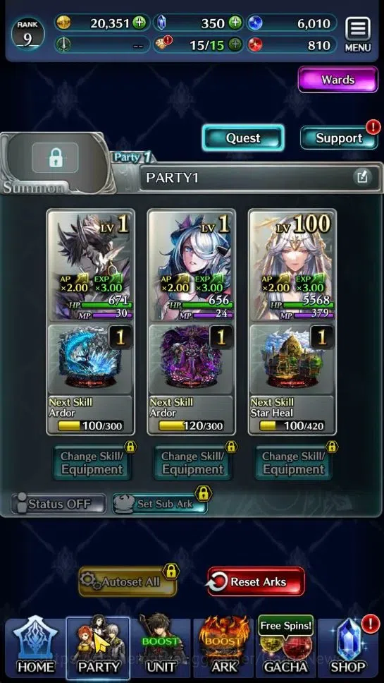 Last Cloudia Accounts Endgame GLOBAL | Rank 9 | Top Tier Unit [DL Judecca-Samekh,Goddess Lilaha,GD Degrogue] | 9 SSR Ark 6