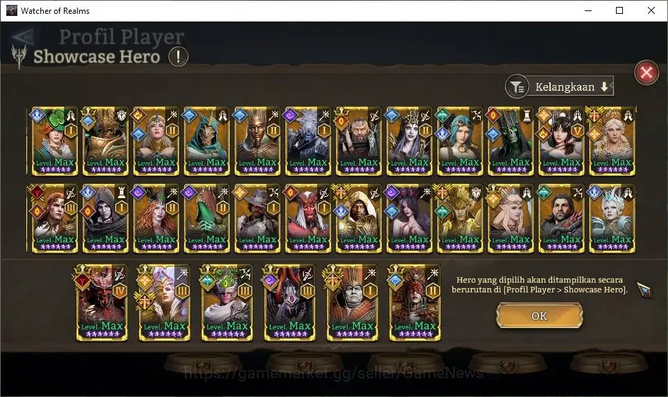 Watcher of Realms Accounts GLOBAL 50x|15M Power|19 Lord[ValderonA4,EzarethA3, image 11