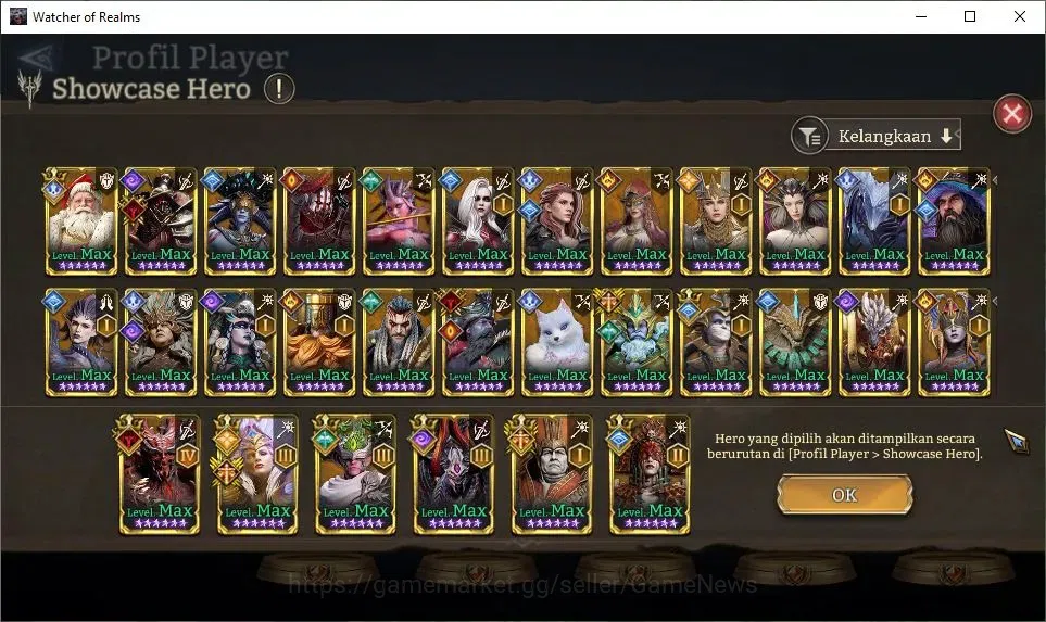 Watcher of Realms Accounts GLOBAL 50x|15M Power|19 Lord[ValderonA4,EzarethA3, image 13