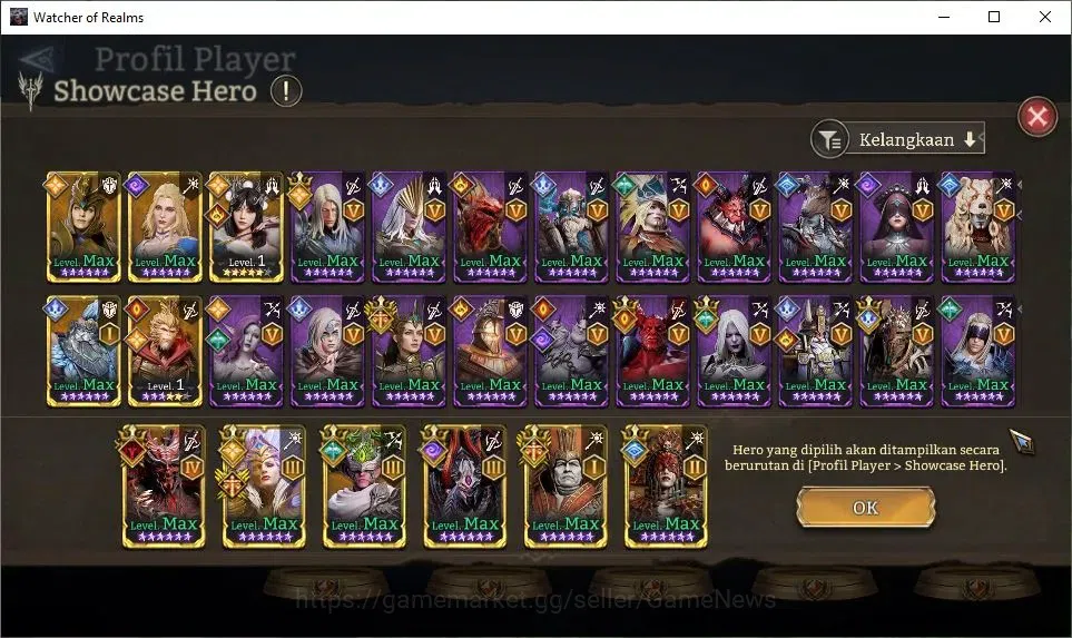 Watcher of Realms Accounts GLOBAL 50x|15M Power|19 Lord[ValderonA4,EzarethA3, image 14