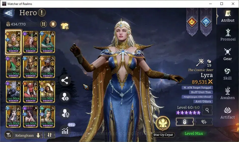 Watcher of Realms Accounts GLOBAL 50x|15M Power|19 Lord[ValderonA4,EzarethA3, image 20