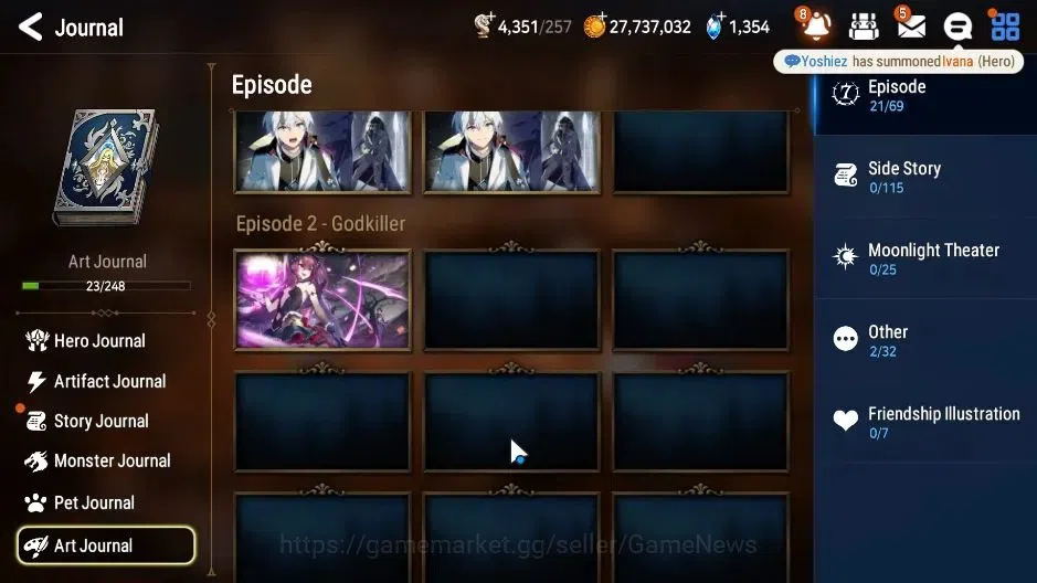 Epic Seven Accounts GLOBAL|UnVerif|6 ML(Dark Diene,Zio,Empyrean Ilyna) image 19