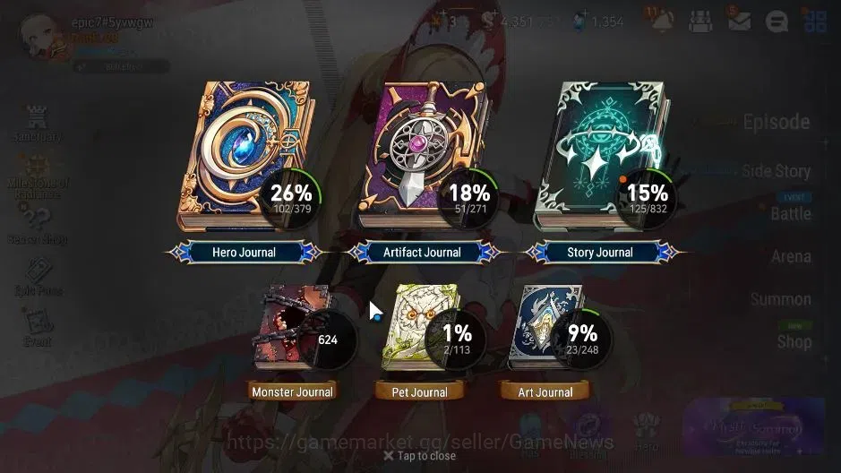 Epic Seven Accounts GLOBAL|UnVerif|6 ML(Dark Diene,Zio,Empyrean Ilyna) image 3