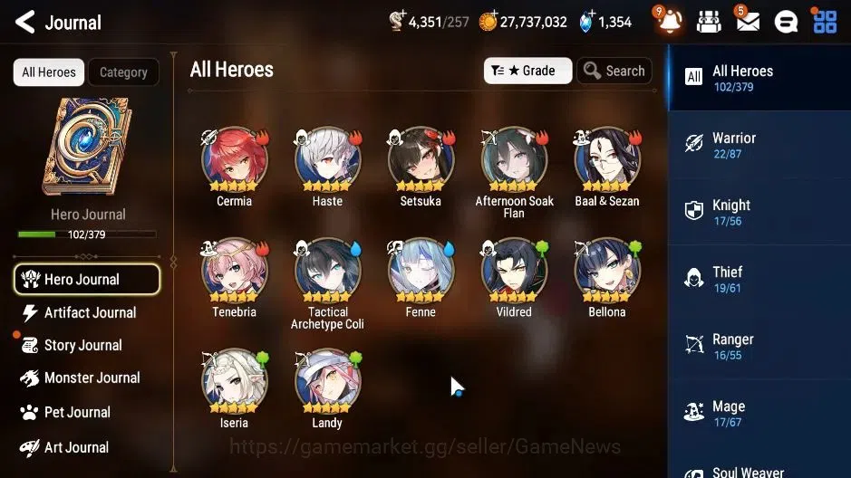 Epic Seven Accounts GLOBAL|UnVerif|6 ML(Dark Diene,Zio,Empyrean Ilyna) image 7