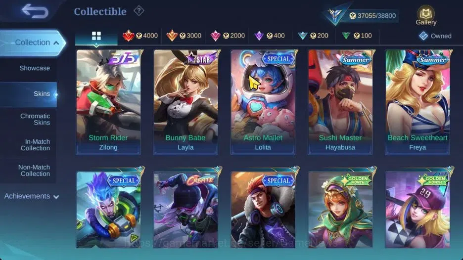 Mobile Legends: Bang Bang Accounts Hero 105|Skin 173|High Immo 110|CC Natalia,Lesley  image 11