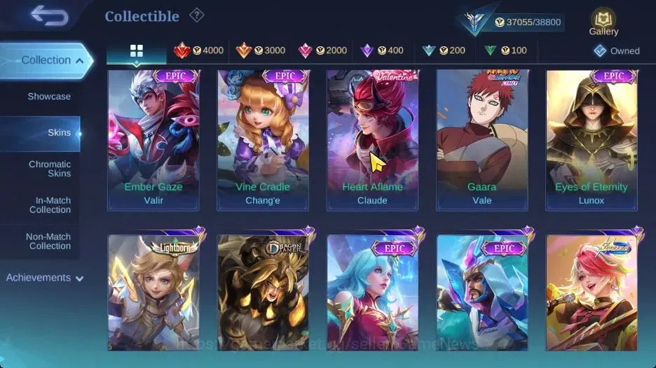 Mobile Legends: Bang Bang Accounts Hero 105|Skin 173|High Immo 110|CC Natalia,Lesley  image 9