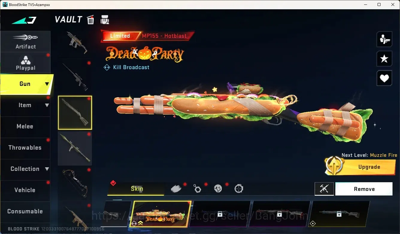Blood Strike Accounts Collab Skin ASIA|Limited ButteflyKnife|4 Collab Gun[7DS&EVA]|4 Limited Gun|3 Ultra Gun|9 Legendary 10