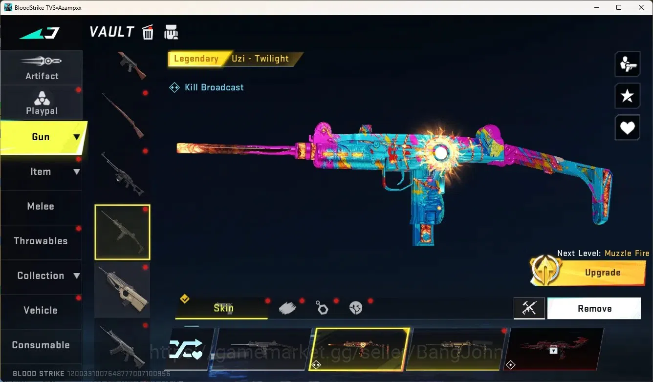 Blood Strike Accounts Collab Skin ASIA|Limited ButteflyKnife|4 Collab Gun[7DS&EVA]|4 Limited Gun|3 Ultra Gun|9 Legendary 17