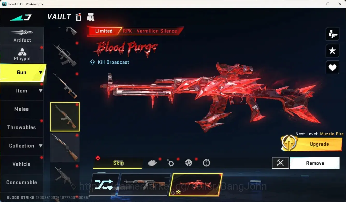 Blood Strike Accounts Collab Skin ASIA|Limited ButteflyKnife|4 Collab Gun[7DS&EVA]|4 Limited Gun|3 Ultra Gun|9 Legendary 19