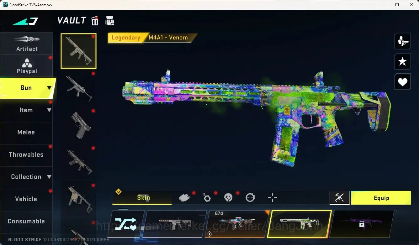 Blood Strike Accounts Collab Skin ASIA|Limited ButteflyKnife|4 Collab Gun[7DS&EVA]|4 Limited Gun|3 Ultra Gun|9 Legendary 2