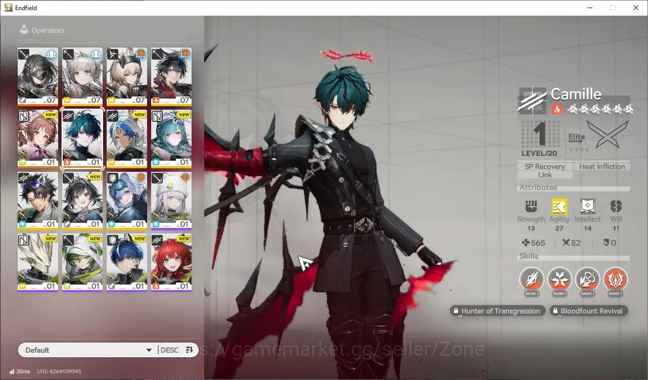 Arknights: Endfield Accounts ASIA|LV6| Starter 1 Limited (Camille)Ardelia|| Check SS|Take Email(END760Z) 1