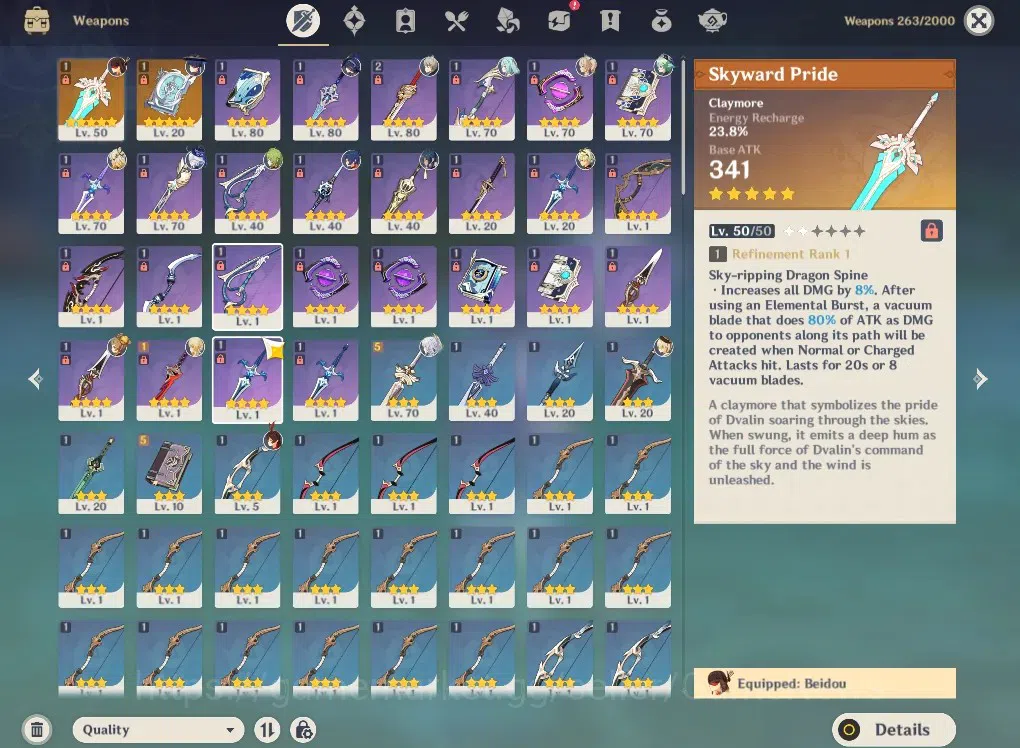 Genshin Impact Accounts ASIA|AR53|5 Limited+2(*1Weapon)|Zibai,Furina,Xilon image 5