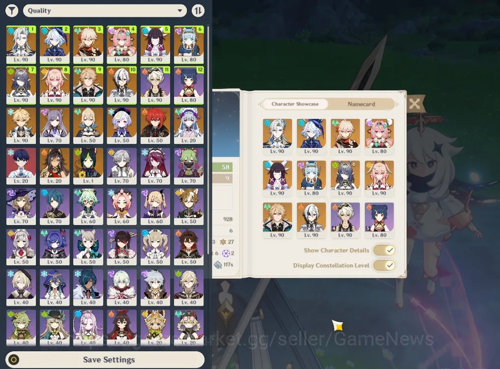 Genshin Impact Accounts End Game ASIA|AR 58|2 Premium Team|10 Limited + 4(5 1