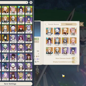 Genshin Impact Accounts End Game ASIA|AR 58|2 Premium Team|10 Limited + 4(5