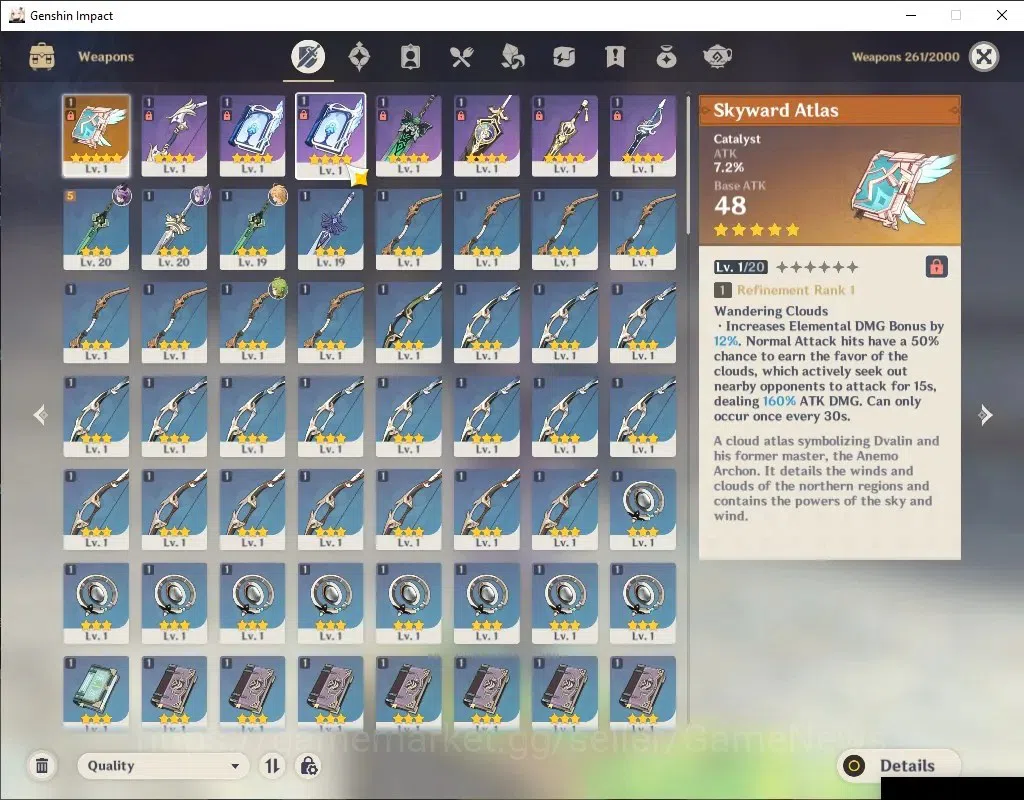 Genshin Impact Accounts ASIA|Starter With Durin|AR 25|1 Limited +2(*5Stand image 4