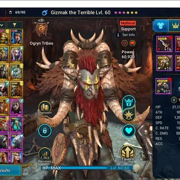 Raid: Shadow Legends Accounts Mid-Game Lv 35|731K Power|1 Mythic[Gizmak]+18 Legend(Ninja,Combo 2