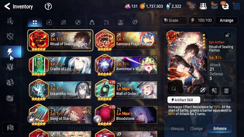 Epic Seven Accounts GLOBAL Unverif|New Era|5 ML(LOT Scales,S Taeyou,LW image 17