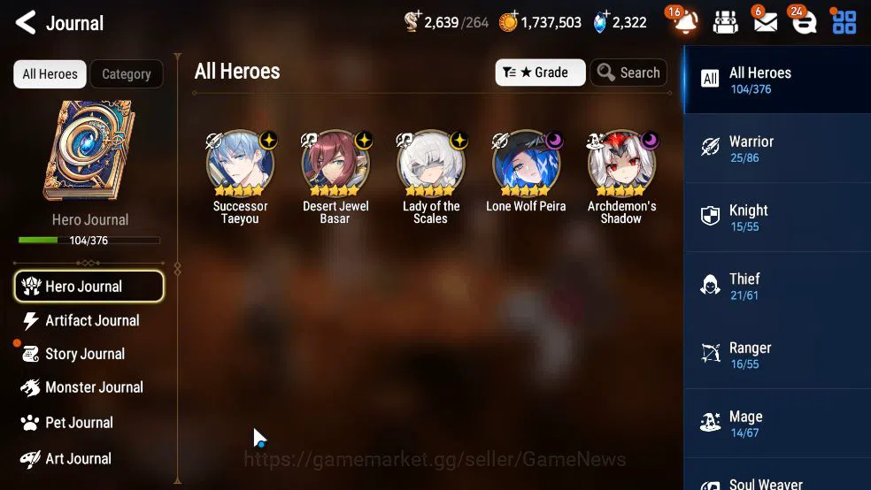 Epic Seven Accounts GLOBAL Unverif|New Era|5 ML(LOT Scales,S Taeyou,LW image 8