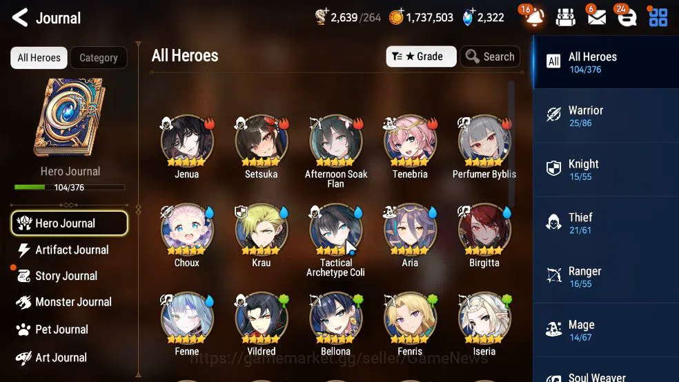 Epic Seven Accounts GLOBAL Unverif|New Era|5 ML(LOT Scales,S Taeyou,LW image 9