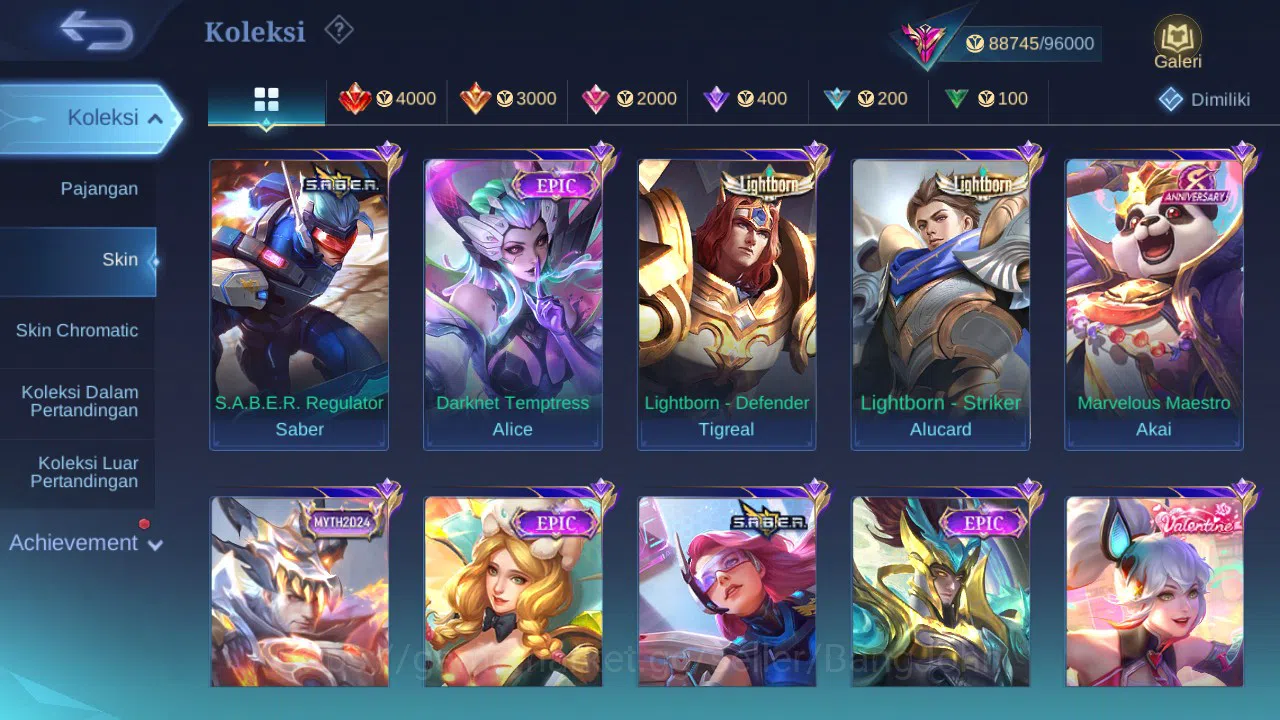 Mobile Legends: Bang Bang Accounts GLOBAL Hero 132 Skin 334 Prime Beatrix|Luckybox Cl image 3