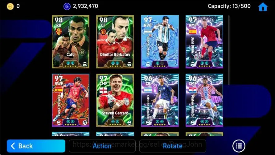 Buy eFootball Accounts - Mobile | PW 3134 | Dlmltar Gerrard