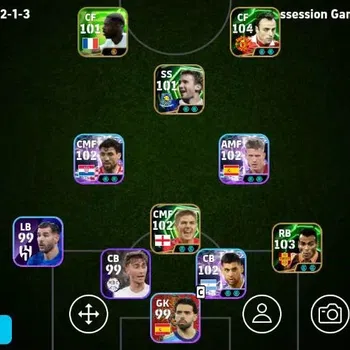 eFootball Accounts Legends & Iconic Players Mobile|PW 3134 |Dlmltar Gerrard Epic,Dani Olmo ShowT,Steven Gerrard Epic,Eden