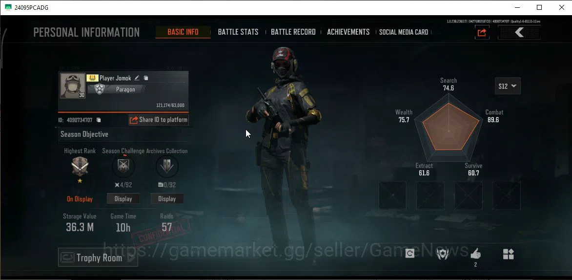 Arena Breakout Accounts MOBILE Lv30|SV 36,3M|CV 32M|Royal Guard|Raven Hat| image 13