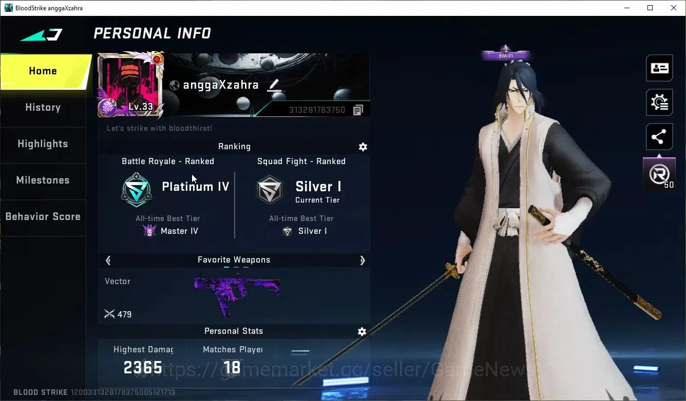 Blood Strike Accounts ASIA|6 ULTRA [Zero,Lucian,M4A1,SCAR-Frost,Etc]|Col image 2