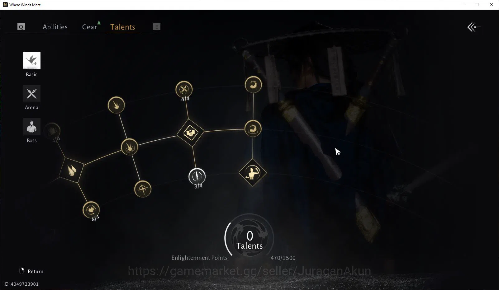 Where Winds Meet Accounts GLOBAL|Lv 80|GS 20k|Panacea Fan,Nameless Sword,Str image 6