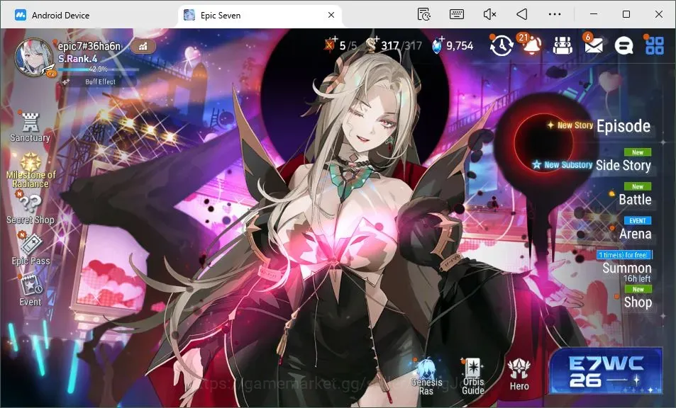 Epic Seven Accounts High-End Global Unverif |23 ML (Lisette,Harsetti,NM Luna,DB Senya,Lo Scales,Etc)|PoH+BlessON|Stigma 1