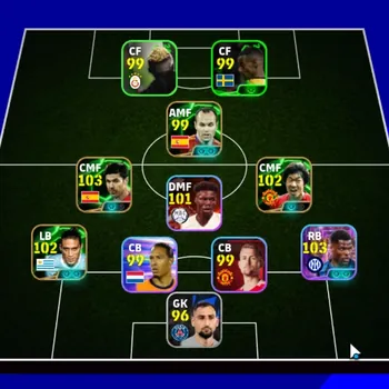 eFootball Accounts Others Andorid|Power 3103|7 Epic Xabi Alonso,Park Ji-Sung,Martin Ceceres|6 Show Time Denzel Dumfries,A