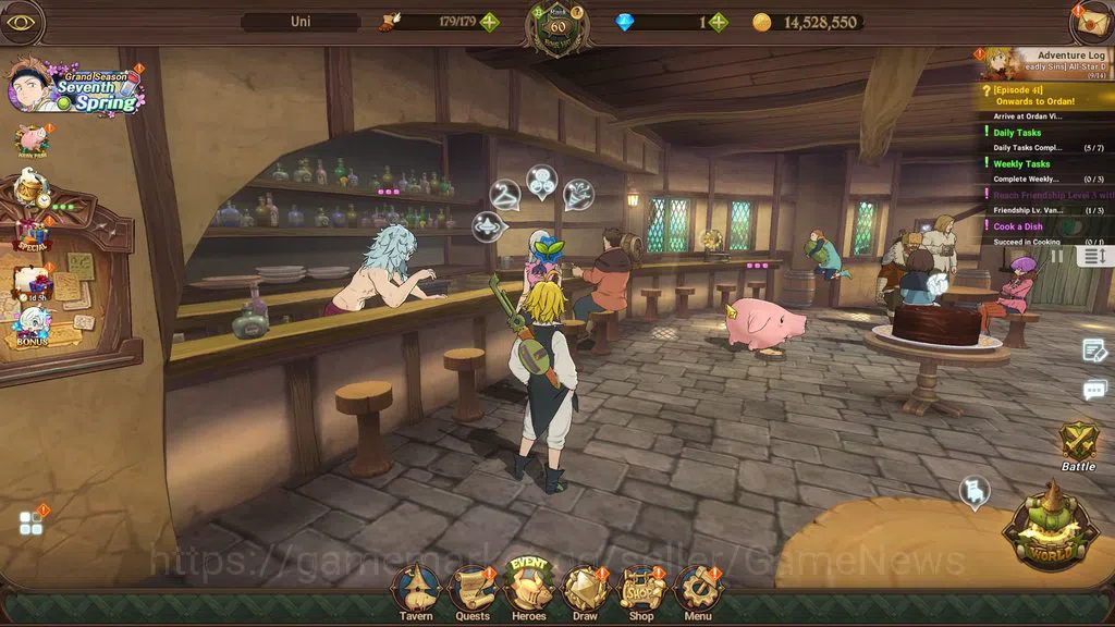 The Seven Deadly Sins: Grand Cross Accounts Global | 1 M CC | Chapter 4 | 1 LR +4 UR | Fairy H image 1