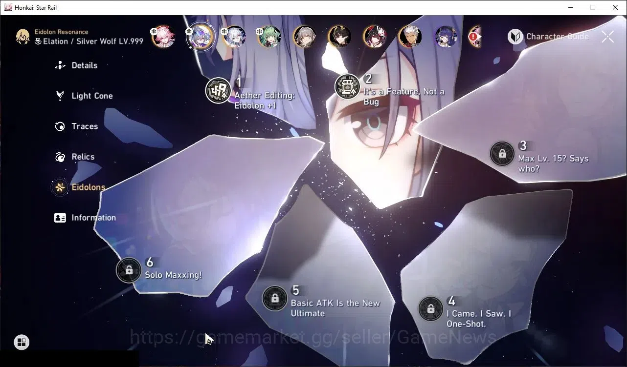 Honkai Star Rail Accounts Asia|TL 65|10 Limited|2 PremTeam|(Evanescia E2,SW image 6