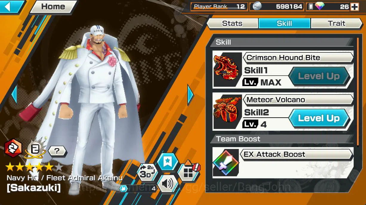 One Piece Bounty Rush Accounts GLOBAL | EX5 | 4 emperor Luffy, sakazuki, garp, ku image 3