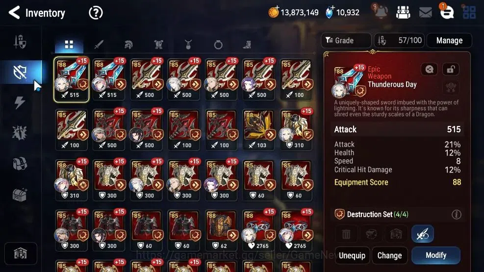 Epic Seven Accounts GLOBAL Unverif|NewEra|5 ML(Rhiana&Luciela,E Ilynav image 12