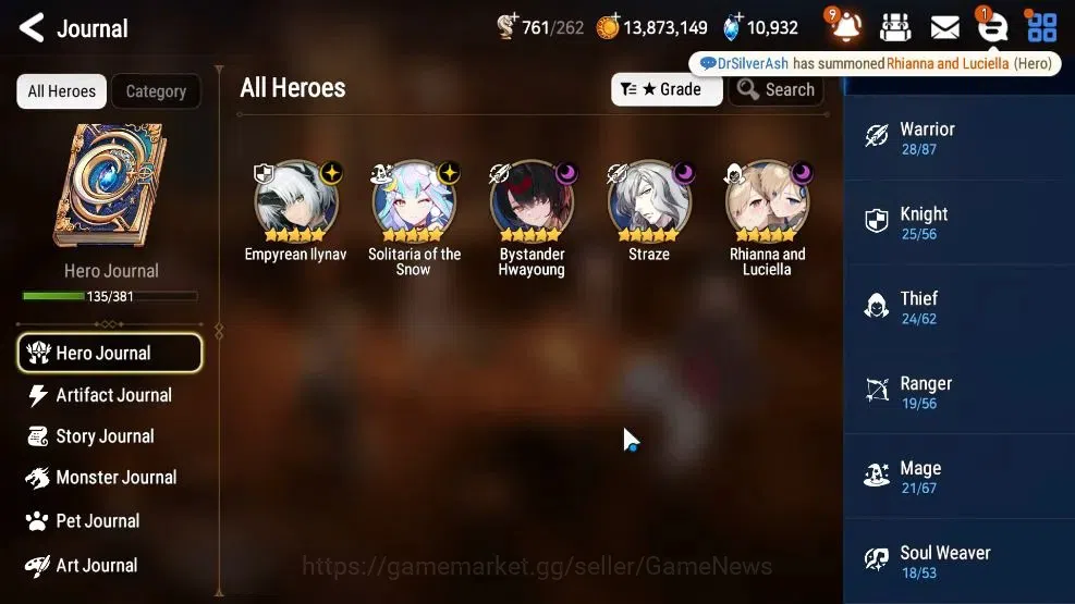 Epic Seven Accounts GLOBAL Unverif|NewEra|5 ML(Rhiana&Luciela,E Ilynav image 6