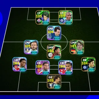 eFootball Accounts Legends & Iconic Players 7 MANAGER BOOSTER | COLECTIVE 3221+,G BATISTUTA ANOMALI x GNABRY OLD x J TIMBER
