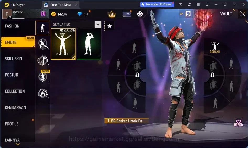Free Fire Accounts Indonesia | Vault 15| SG Lumut | Tas Kepala Macan  image 13