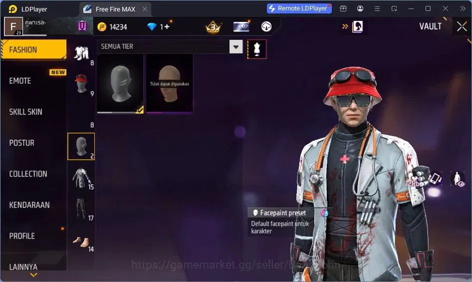 Free Fire Accounts Indonesia | Vault 15| SG Lumut | Tas Kepala Macan  image 17